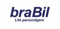 Logotyp med texten "braBil" i fetblå bokstäver och "Lite personligare" nedan i mindre typsnitt.